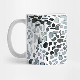 Speckled Watercolor black white Mug